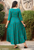 New Fancy Women's Floral Printed Rayon Comfortable Kurti, S (36in, 48in), M (38in, 48in), L (40in, 48in) - Indian ethnic wear for every occasion