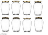 Airtight glass kitchen container set, 1000ML each (pack of 10) - stylish and decorative for storage & serving in home or kitchen