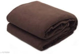 Grey microfiber fleece blanket set of 3 for cozy comfort, India-made