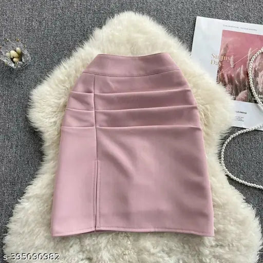 Elegant floral print Lyocell A-line skirt for women, solid pattern, casual wear, vibrant design, versatile styling, crafted with care, premium quality fabric, flatters all body types