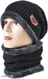 Woolen divinity, onesize balaclava cap combo - Indian men's caps with face cover