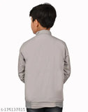 Pretty polyester boys sweater, solid color for 3-4 years old children