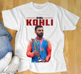 Virat Kohli trendy men's t-shirts, printed polycotton, short sleeves, round neck, regular fit - India