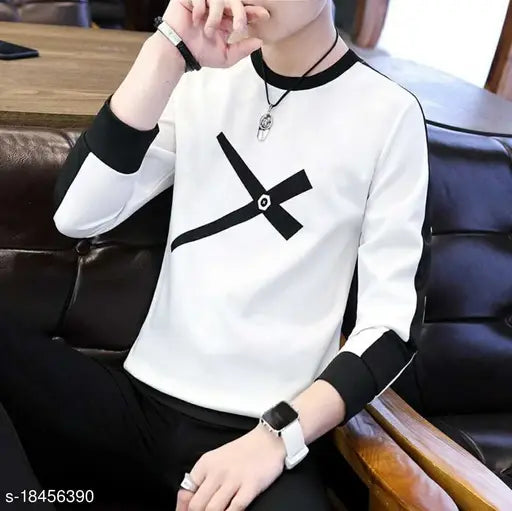 Stylish striped polyester long-sleeve t-shirt for men, best seller from Axxitude, available in sizes M, L, XL