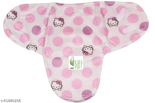 Fleece VBaby abstract print swaddle blanket, adjustable infant wrap with velcro closure. Comfortable, cozy for 0-9 months old." (106 characters)