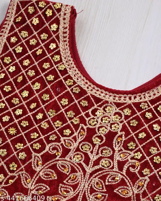 Soft Georgette Lehenga Choli, embroidered, festive outfit for kids (ages 1-10 years), India