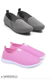 Indian mesh loafers for women & girls (2-pack), soft, durable, diabetic & orthopedic-friendly