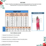 Pink rayon floral round nightsuit set (pack of 2) - Geometric print, short sleeves, India origin