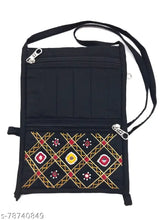 Handmade floral cotton sling purse, 3 compartments, Eco-friendly, perfect gift item, Indian origin