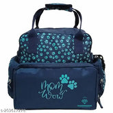 Blue diaper bag, spacious design with multipurpose pockets and detachable changing pad, perfect for newborn essentials and on-the-go organization