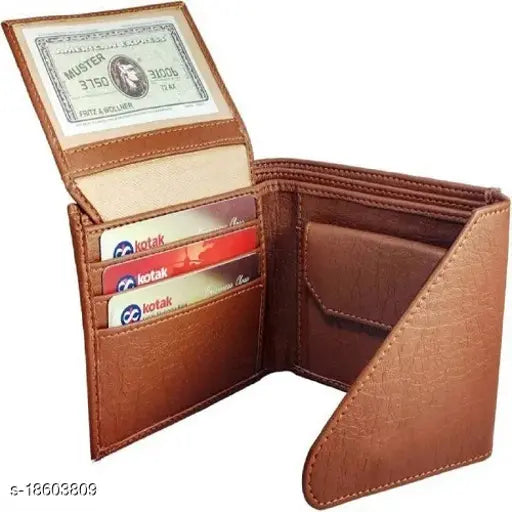 Lime wear FancyLatest PU men's wallet, solid pattern, 5 compartments, free size, made in India