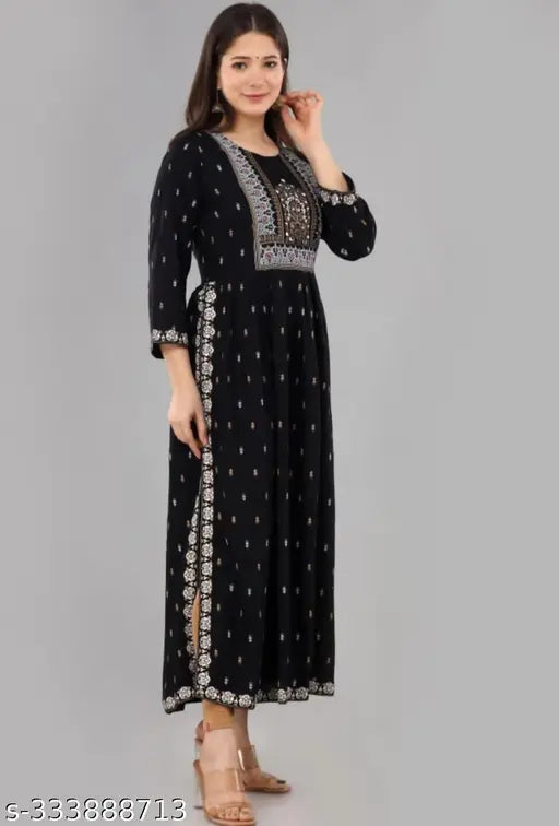 Rayon three-quarter sleeve new Taj Mahal print, vibrant Indian fashion for M, L, XL, XXL women