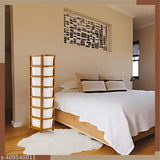 White plastic 7-compartment drawer organizer for home kitchen or office, ideal for storing mixer jars safely