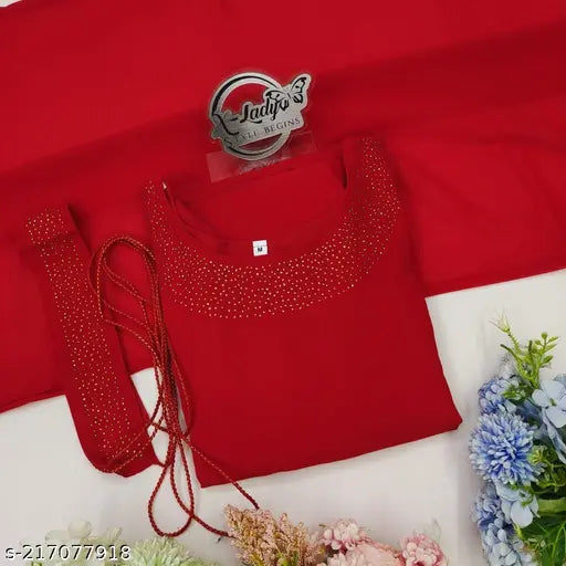 Royal Blue Georgette Maxi Dress, Indian-made, flare sleeves, complete lining