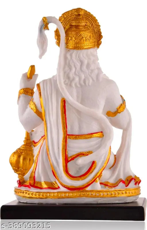 Marble Stone Hanuman statue, intricately detailed Indian decor piece for home, office, or temple