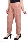 Velvet pyjamas for women - India-made free size (32waist, 34length, 38hip)