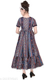 Cotton blend summer gown dress for girls, especially designed for comfort and style by MTM Enterprises