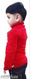 Wool winter full sleeve high neck sweater for babies, self-design pattern, warm and cozy for kids (0-3 Months - 5-6 Years)