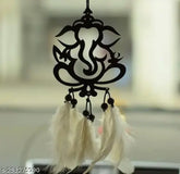 Whiteblack car hanging dream catcher for home decor, 1 pack, handcrafted by Indian artisans