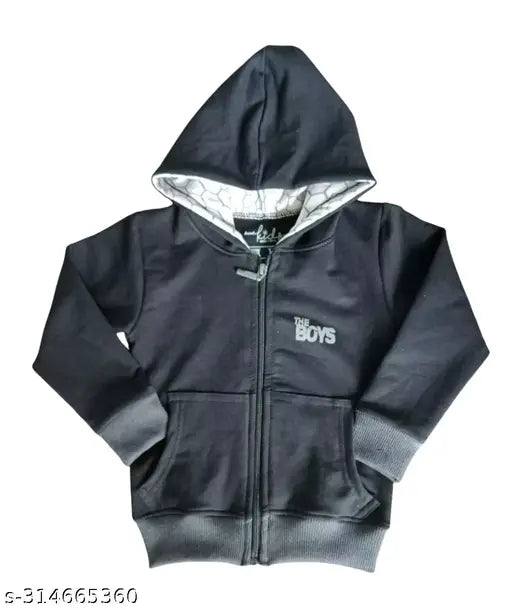 Cotton pull over hoodie for kids, print pattern, long sleeves, versatile wardrobe essential