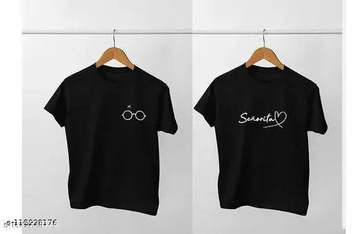 Cotton girls printed t-shirt pack (2), 100% cotton, three-quarter sleeves, Indian origin