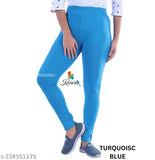 Cotton blend solid jeggings for women, medium quality and lightweight, perfect for fashion-forward looks. Available in sizes 26, 28, 30, 32, 34, and free size. Made from recycled cotton lycra rib fabric in India