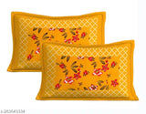 Pure cotton floral double bedsheets with 2 pillow covers, ideal for adult summer use, originating from Jaipur, India