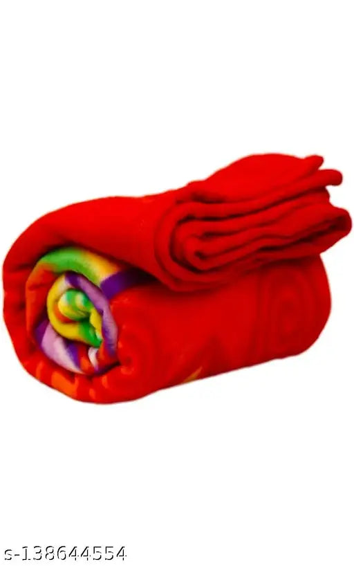 Floral fleece blankets, lightweight & durable Polar Fleece yarn, ideal for year-round use, free size (88in x 58in), made in India