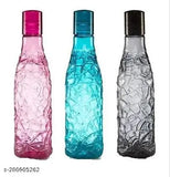 Multicolor unbreakable plastic water bottle set with glass jug for fridge, gym, yoga, kitchen, office, sports, school, travel - ideal for home, restaurant, or on-the-go usage