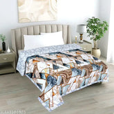 Super soft glace cotton king size reversible comforter, ideal for all seasons - India origin