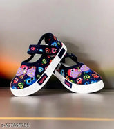 Navy Cool Girls ballet flats - Lightweight, stylish, & comfortable polyester shoes for girls aged 14 years, with PVC soles and velcro fastening. Perfect for casual and party wear