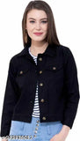 Trendy denim jacket combo pack2: Unique, beautiful color jackets with three-quarter sleeves, solid pattern, S to XL sizes