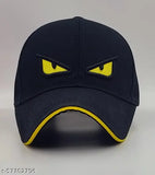 Embroidered cotton onesize baseball cap with Indian motif, vibrant pattern on a flat bill cap