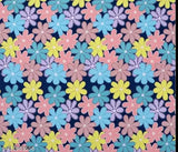 Glace Cotton floral double fitted bedsheet with 2 large pillow covers, comfortable for 8-inch mattress - Elastic fitted, ideal for adult summer use (Duhan hub)