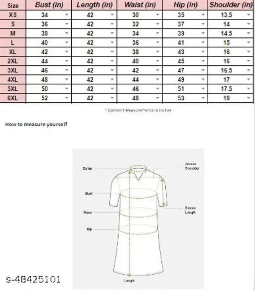 Rayon embroidered three-quarter sleeve kurti, fashionable Indian traditional wear