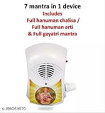 Electric Hanuman Chalisa & Gayatri Mantra Pooja Box, 7-in-1 plastic device for spiritual chanting, plug and play