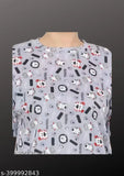 Printed cotton women's night suit dress set, 2 pcs half-sleeve shirts and shorts for comfortable sleepwear