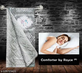 Cotton king-size Royce Ultrasonic comforter, ultra-soft microfiber filling, durable ultrasonic stitching