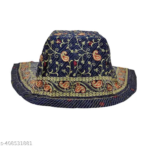 Embroidered Georgette Rajputi Poshak for women, semi-stitched Lehenga, Kurti, Odni, and Astar set - Indian festive wear