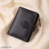 Faux leather/leatherette women's small clutch wallet, elegant design, free size (11cm x 9cm), premium looking with a lasting twist lock