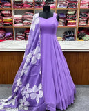 Georgette sleeveless dress, solid net, Indian-made, women's fashion