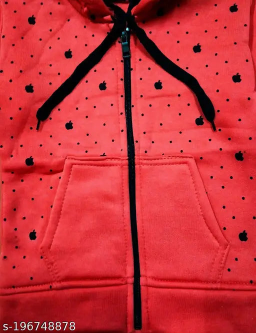 Woolen Unisex Kids Grinder Hooded Zip Sweater (color varies), versatile and comfortable, pairs well with jeans or suits