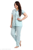 Women's cotton night suit, printed hosiery pyjamas set for summer nights, comfortable nightwear for women