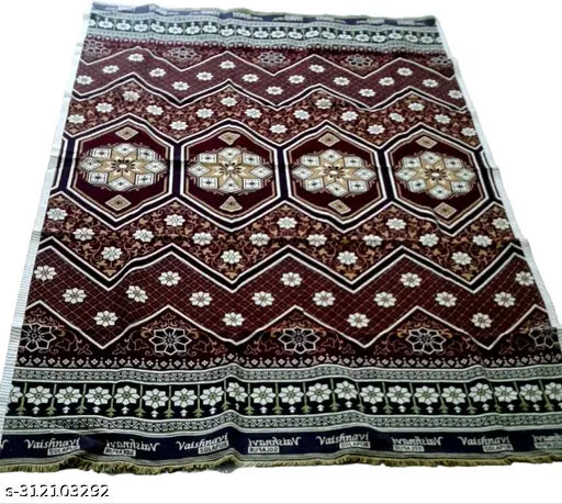 Vibrant Solapur cotton blanket pack of 2, features ethnic motifs for traditional charm