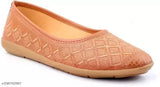 Brown synthetic leather Jaipuri embroidered belly juttis for women's party or outdoor outfits