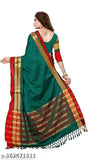 Black lace chiffon saree with georgette blouse, Indian traditional wear featuring zari woven border