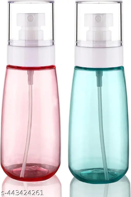 Multicolor travel-size PETG mist spray bottles (100ml each), leak-proof, portable for essential oils, skincare, hairspray, & more