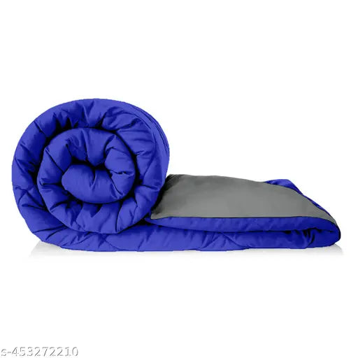 Extra soft, 220 GSM reversible microfiber comforter (60x90 inches), peached fabric, all-weather single bed. Durable and versatile luxury bedding for cozy comfort