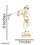 Marble Radha Krishna Murti Idol (9 inches), symbolizing eternal love. Ideal for Pooja rooms, home decor, and wedding gifts