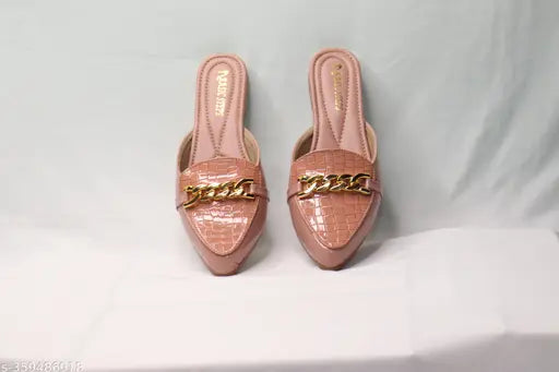 Synthetic colorblocked mules: Modern Fabulous Bellies & Mules from Basic Steps, versatile design for women's casual wear